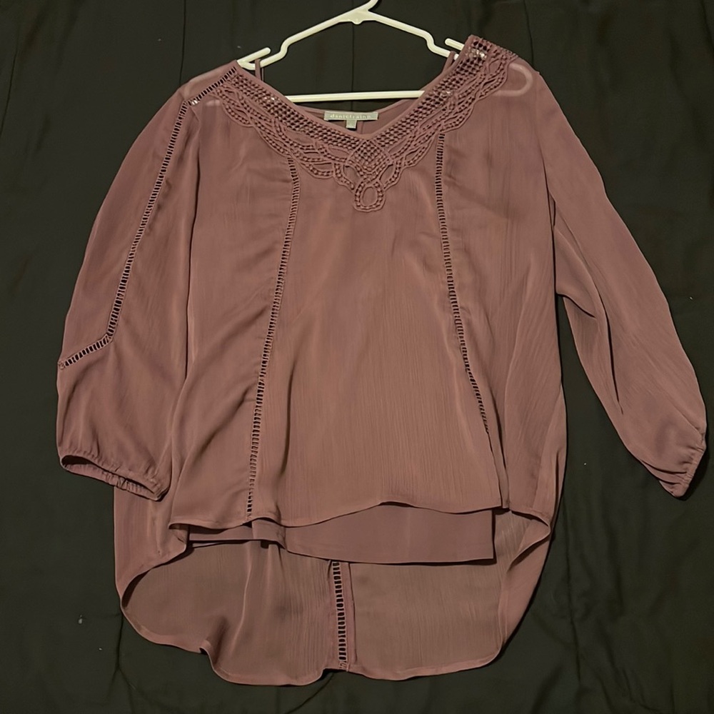 Daniel Rainn Coronado Crochet Detail Top